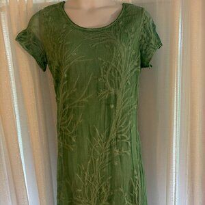 Mint Green Embroidered Dress